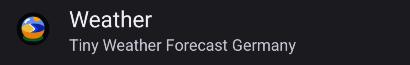 Weather: Tiny Weather Forecast Germany