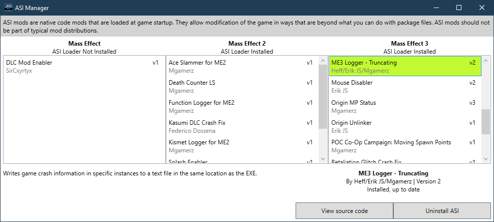 ME3Logger - in ME3Explorer