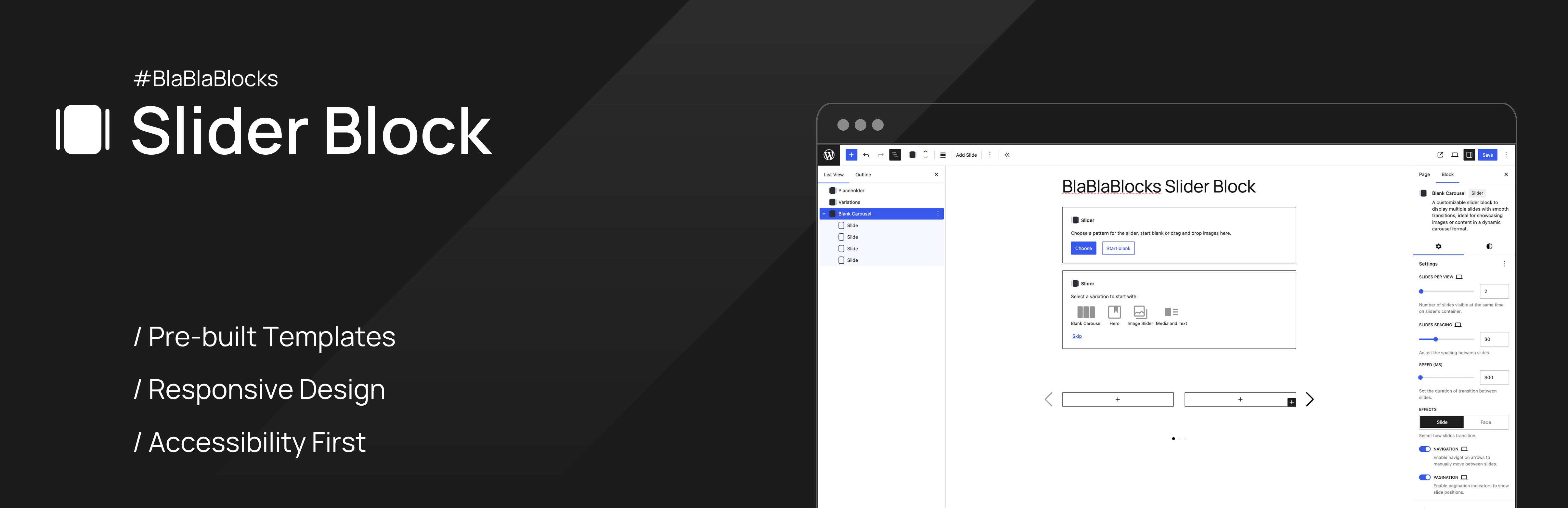 Blablablocks Slider Block