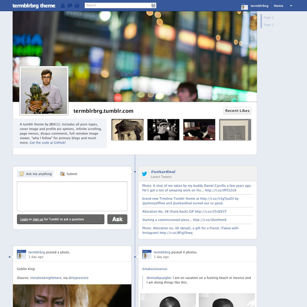 screenshot of the theme.