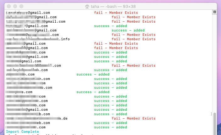 mailchimp-cognito-import CLI