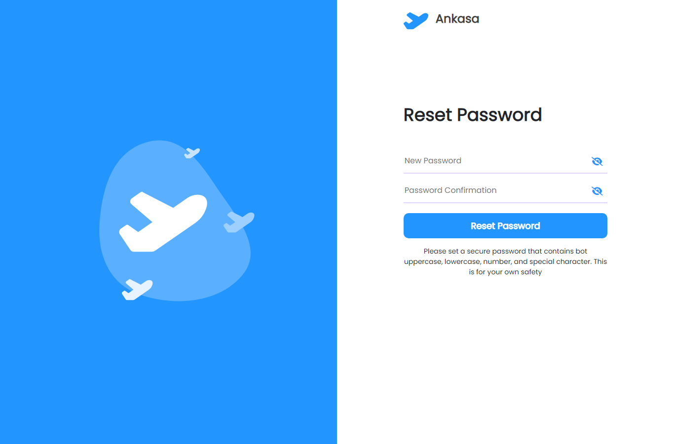 Reset Password Page