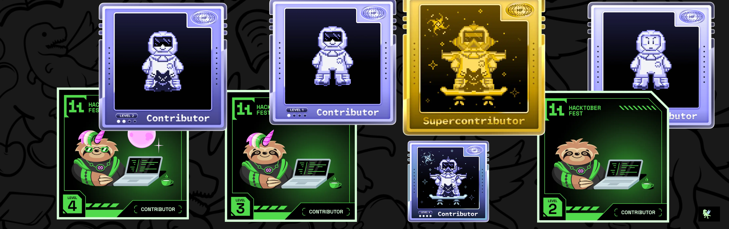 An image of @realvishalrana's Holopin badges, which is a link to view their full Holopin profile