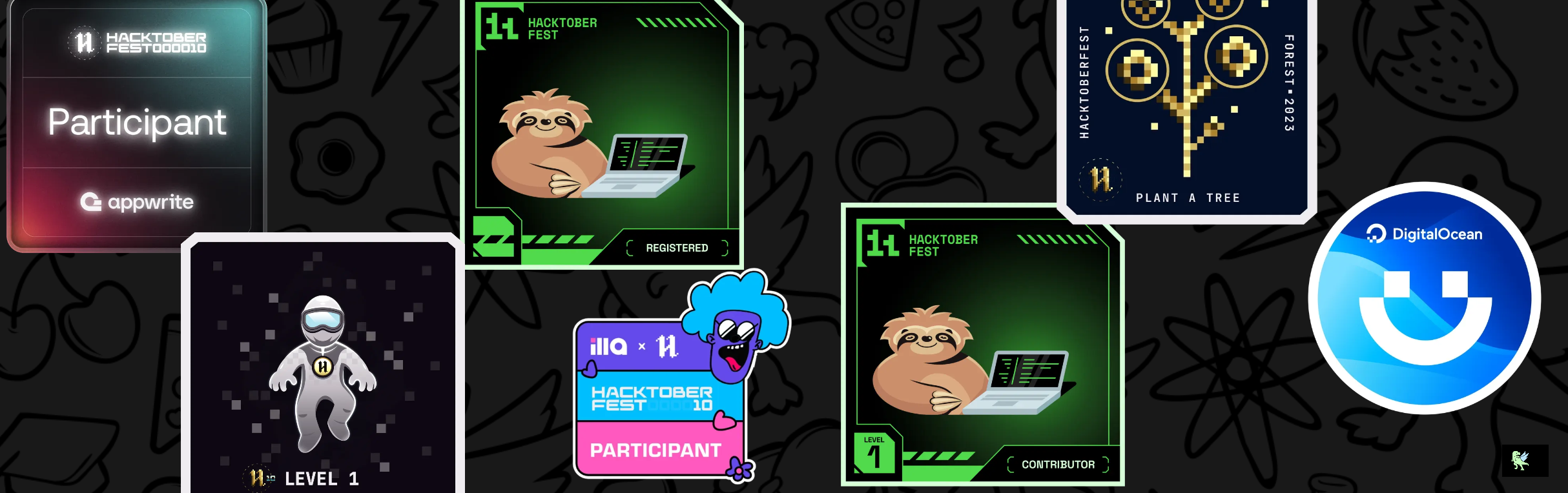 An image of @ankurcr7's Holopin badges, which is a link to view their full Holopin profile