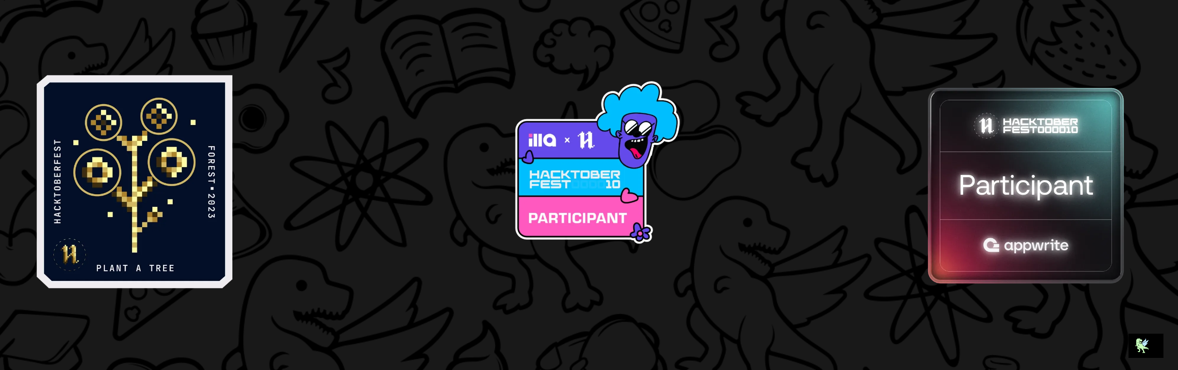 An image of @aesherman6's Holopin badges, which is a link to view their full Holopin profile