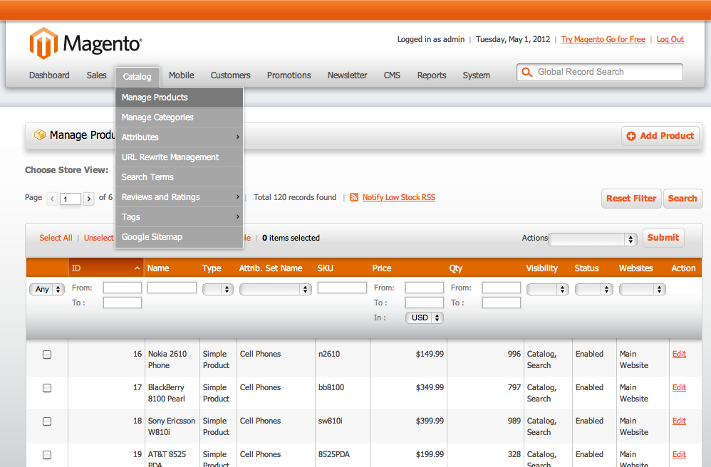 Magento Admin Theme