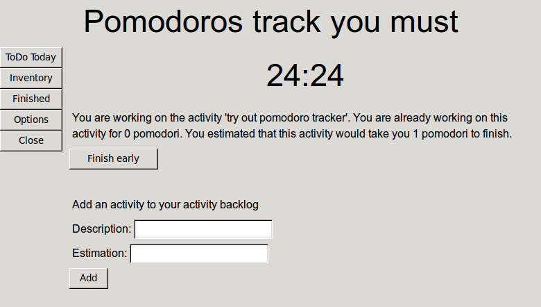 Pomodoro Tracker