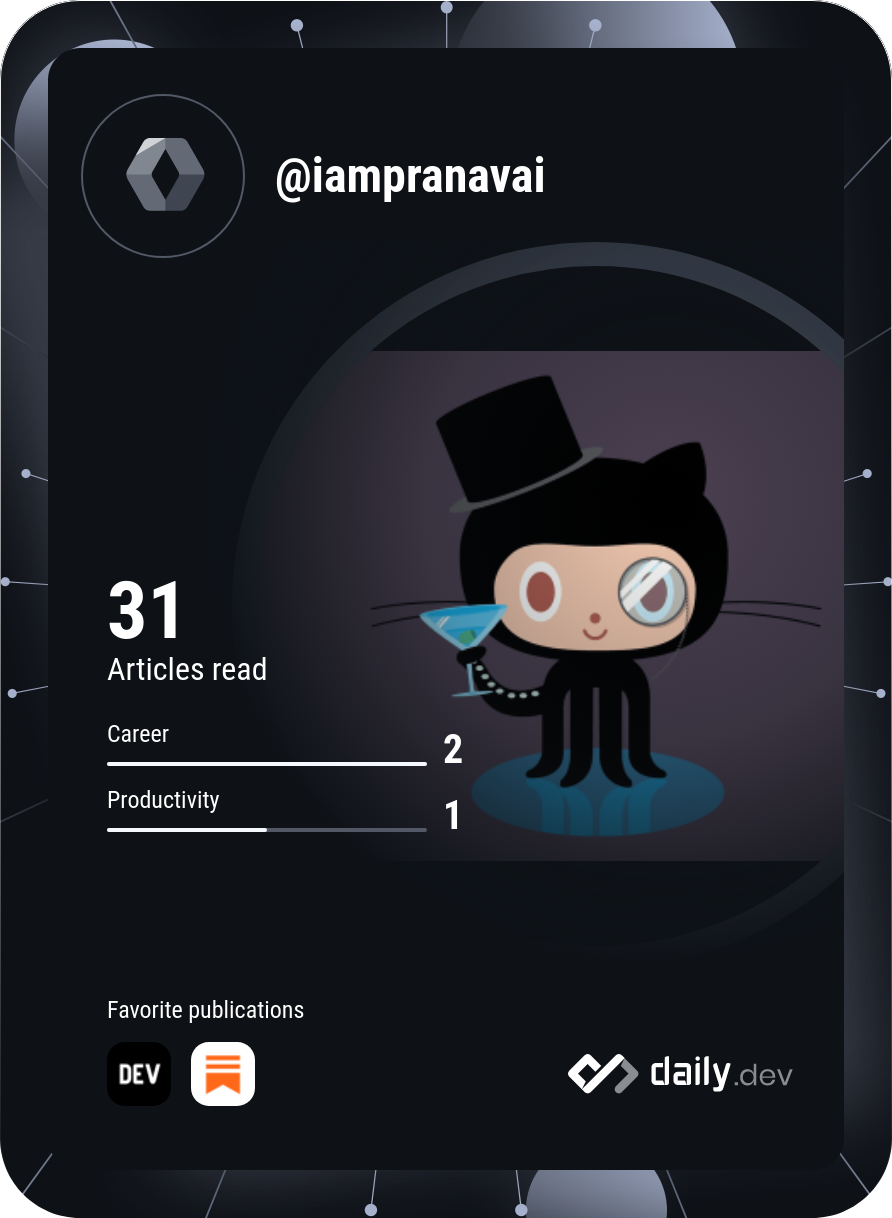 Pranav Verma's Dev Card