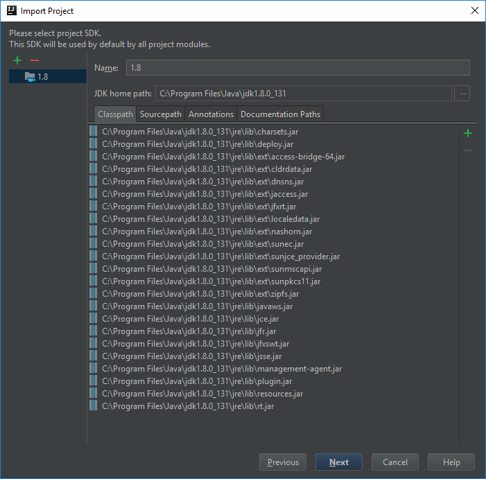 IntelliJ SDK view