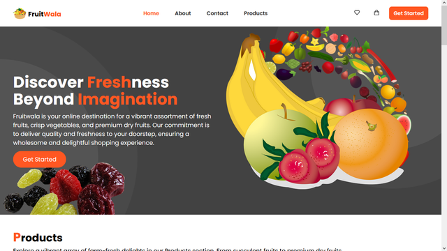 Fruit Wala web view