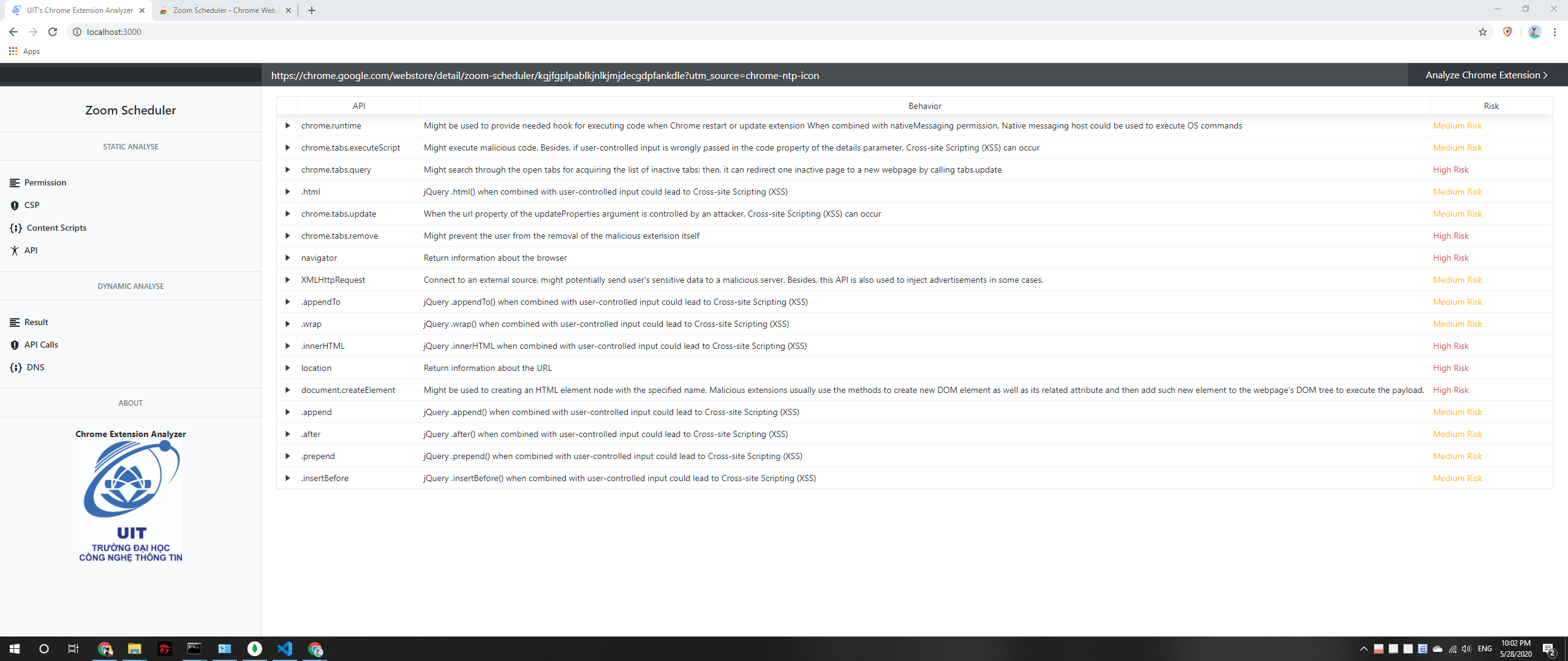 GitHub - hongson97/extension-analyzer: Dynamic Analyzer Chrome ...
