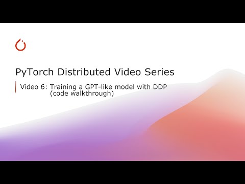 Training GPT-like model with DDP