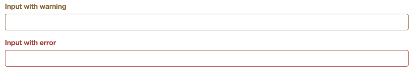 Bootstrap Warning/Error Form Validation