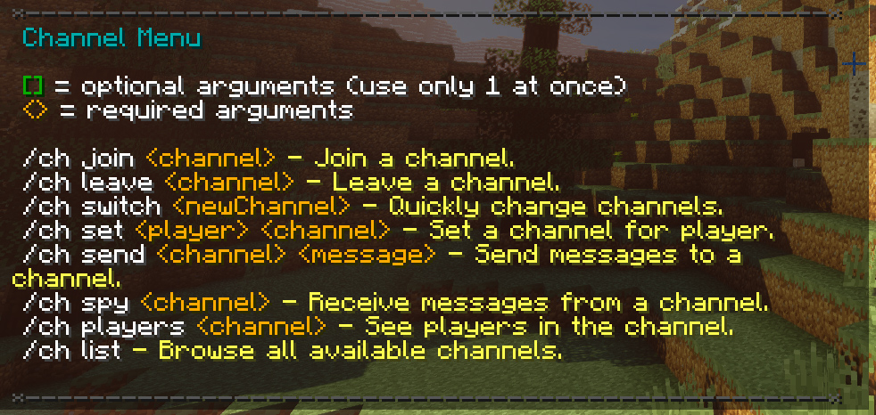Channels