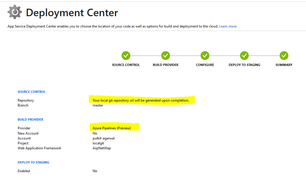 Deployment Center