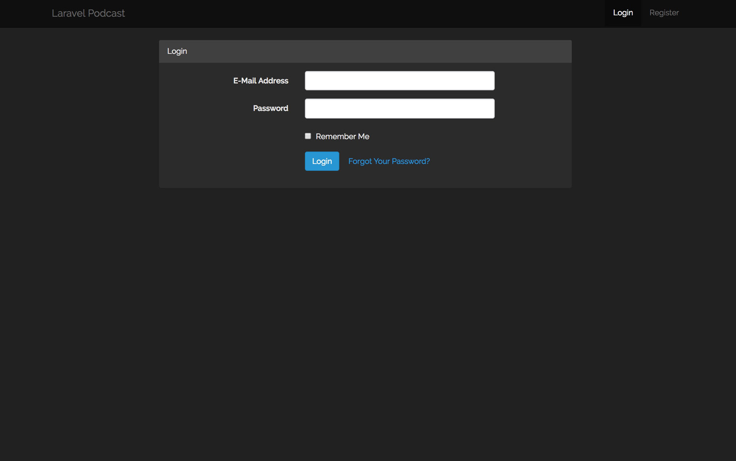 Login Page