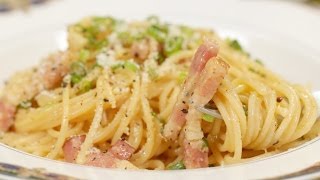 Spaghetti Carbonara  Japanese-inspired Pasta Recipe  和風カルボナーラ 作り方 レシピ