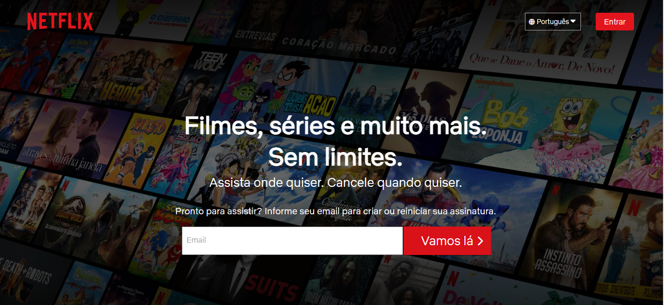 clone do layout Netflix