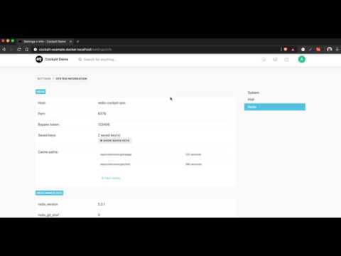 CockpitCMS Redis Cache Addon Screencast