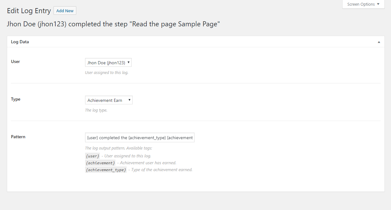 Flexible log system with support for public and private logs