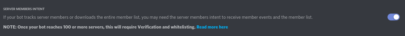 Server Members Intent