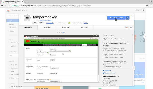 Tampermonkey Extension