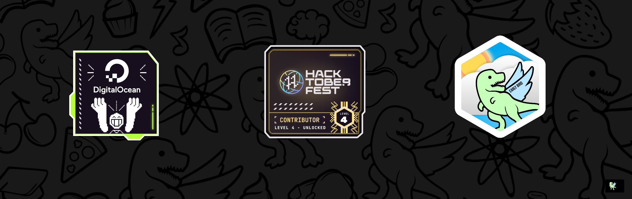 An image of @wolf361's Holopin badges, which is a link to view their full Holopin profile