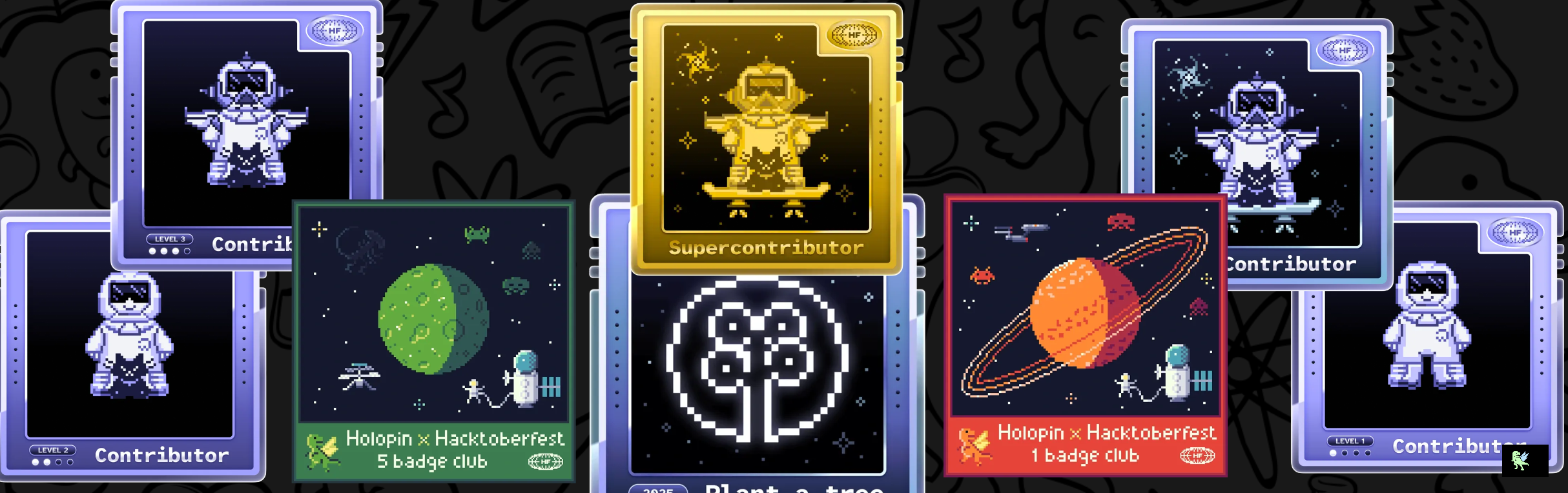An image of @maynkx's Holopin badges, which is a link to view their full Holopin profile