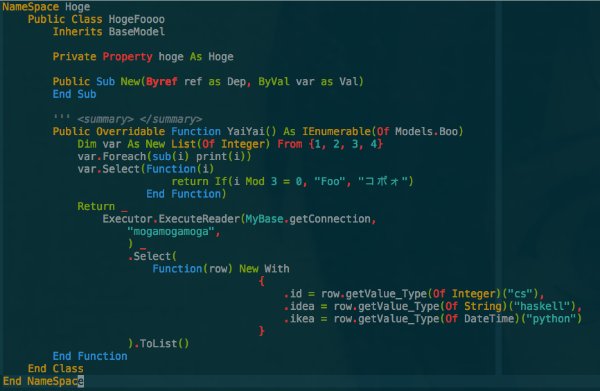 coloscheme is solarized