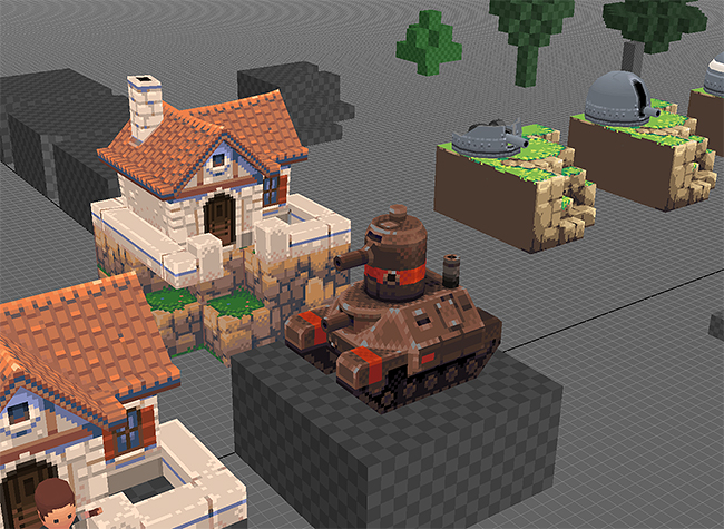 Tank and house