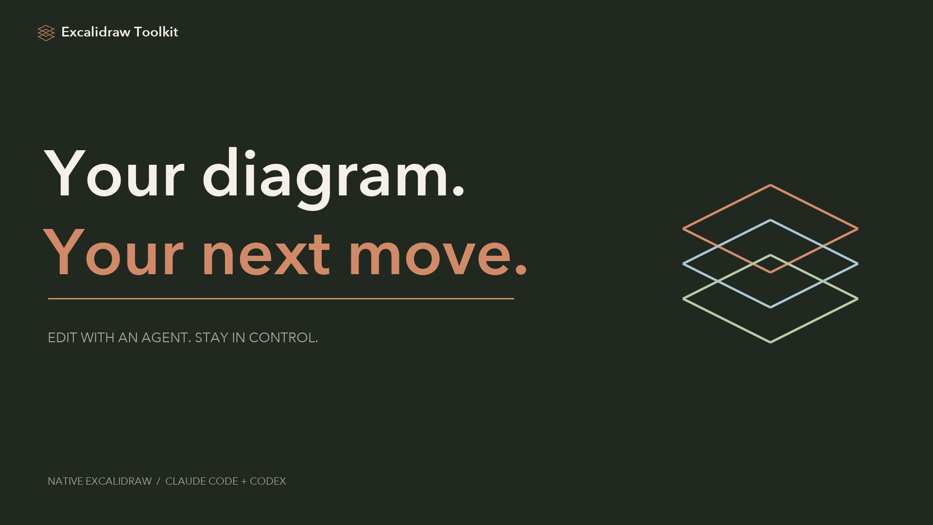 Watch the Excalidraw Toolkit launch film — Your diagram. Your next move.