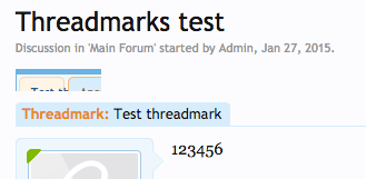 Threadmarks without JS