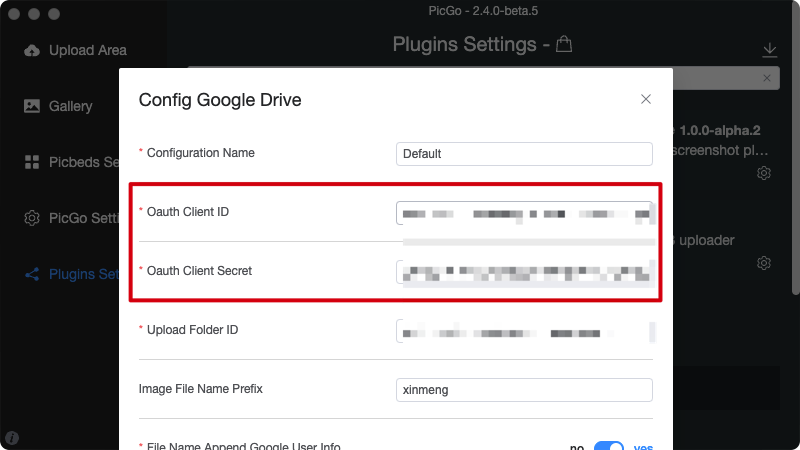 OAuth Configuration