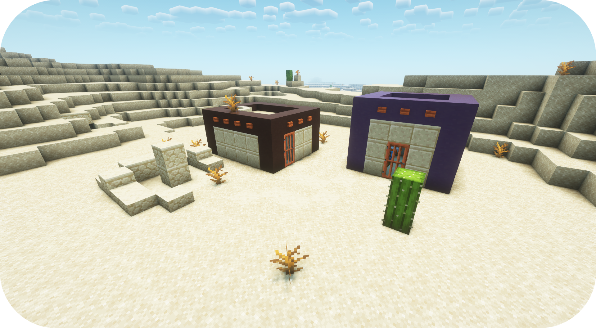 Small houses in the desert