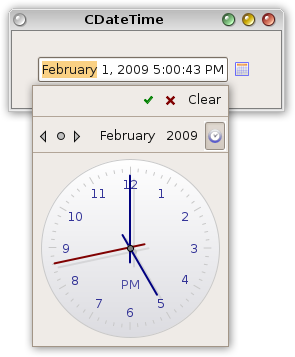 Nebula CDateTime Widget