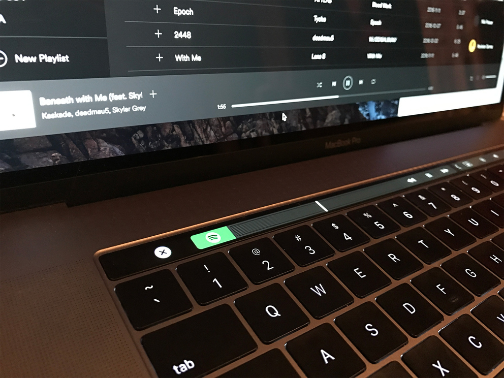 spotify touchbar example