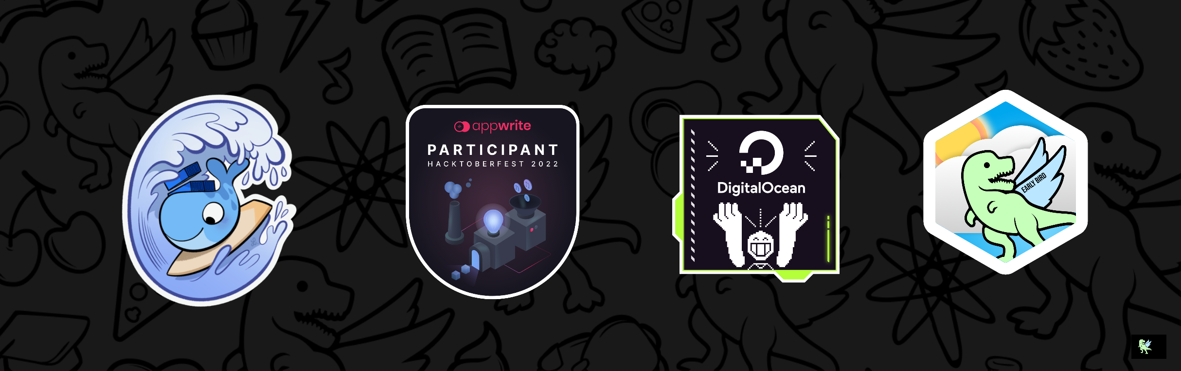 @babylittlepony's Holopin badges