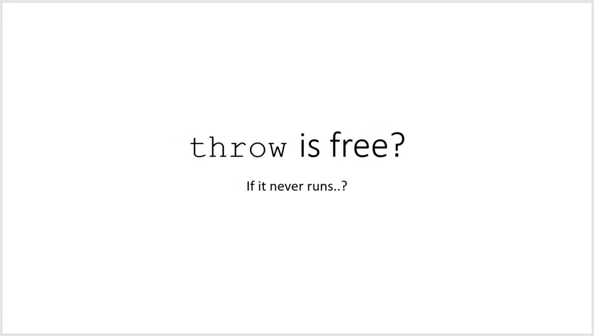 throw 1