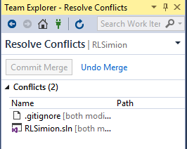 Resolving conflicts