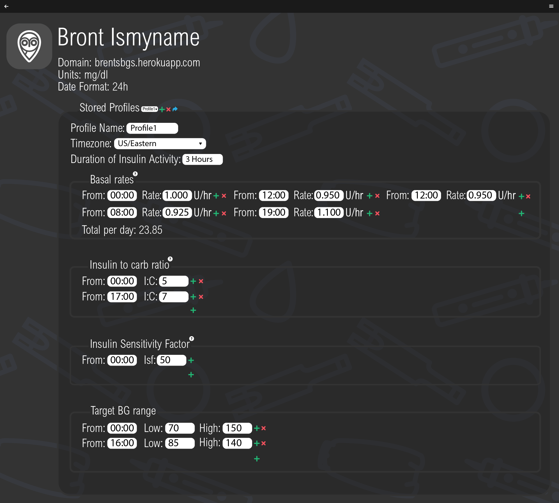 profile editor