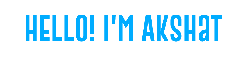 Hello👋, I'm Akshat. I do open source!