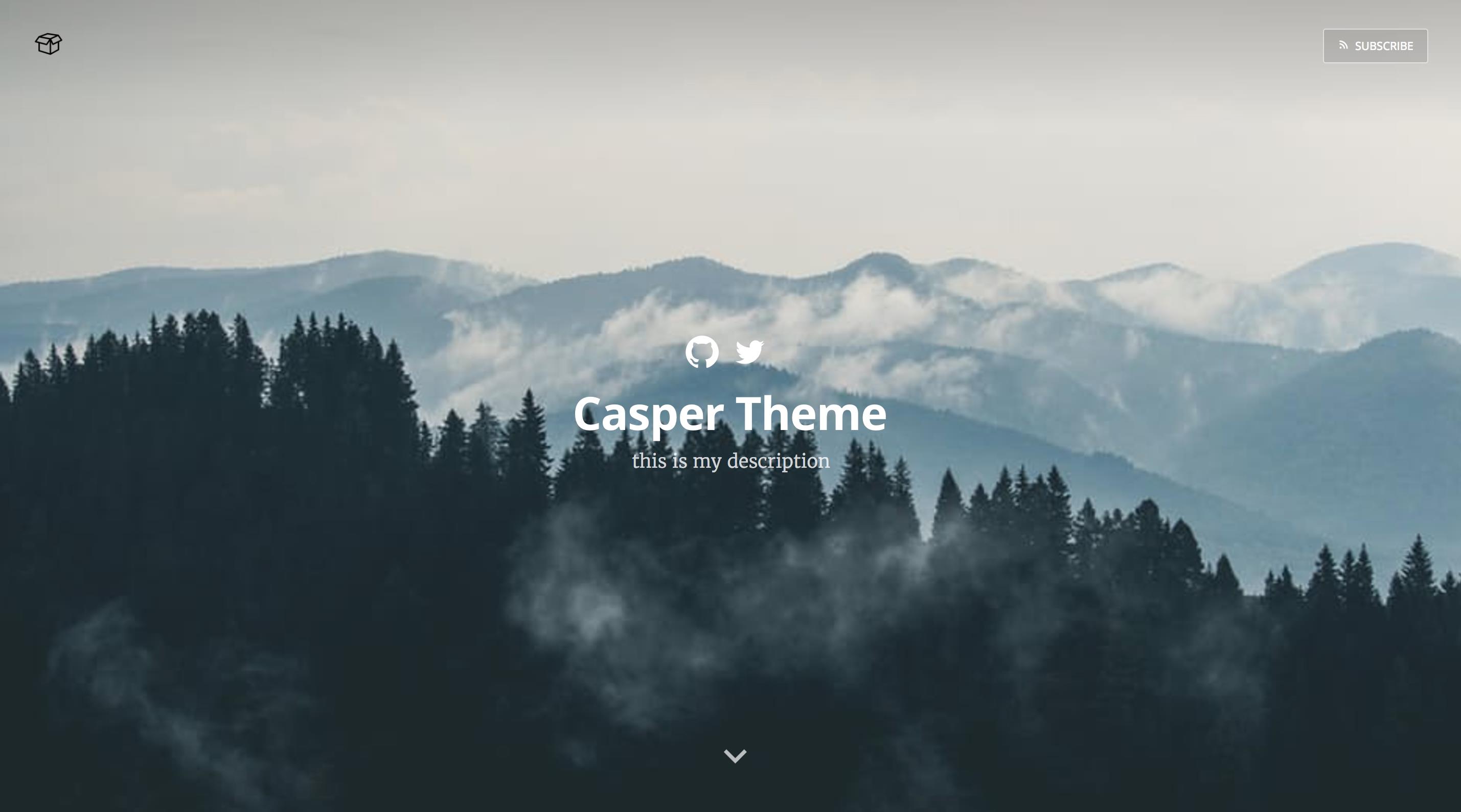 casper theme image