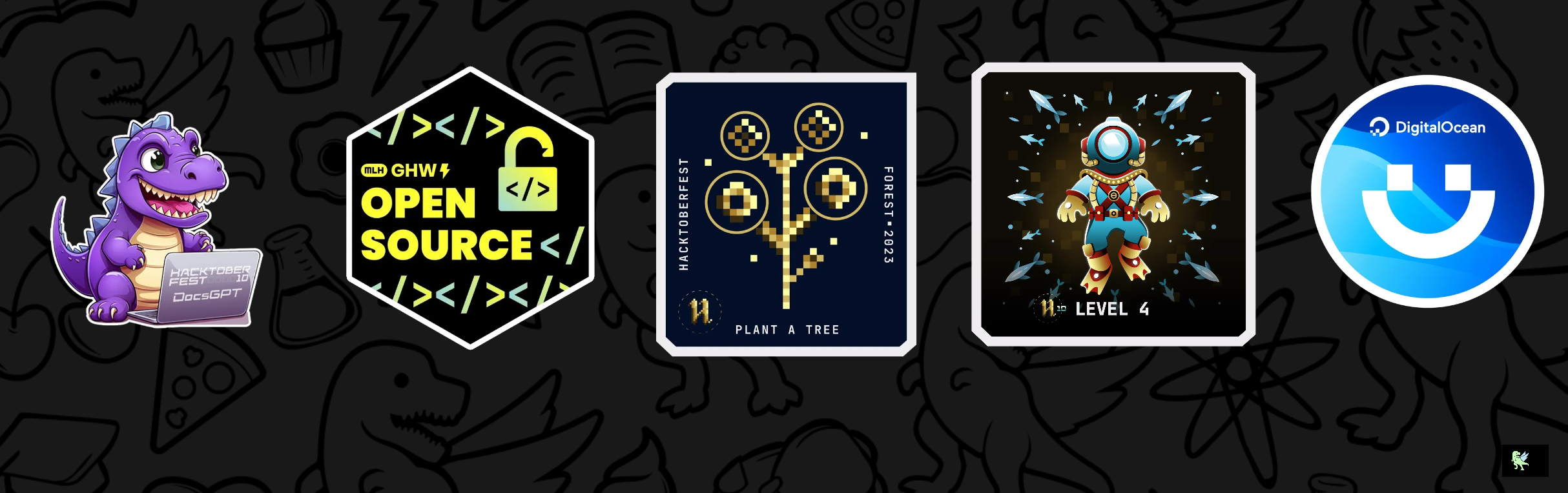 An image of @thegamechanger416's Holopin badges, which is a link to view their full Holopin profile