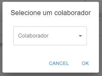 Adicionar Nova Ordem de serviço (Escolher Colaborador)