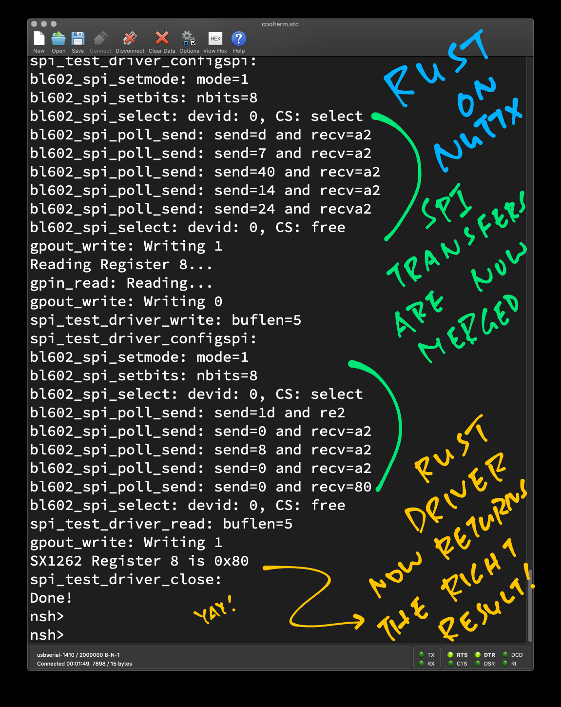 SPI Transfers after merging