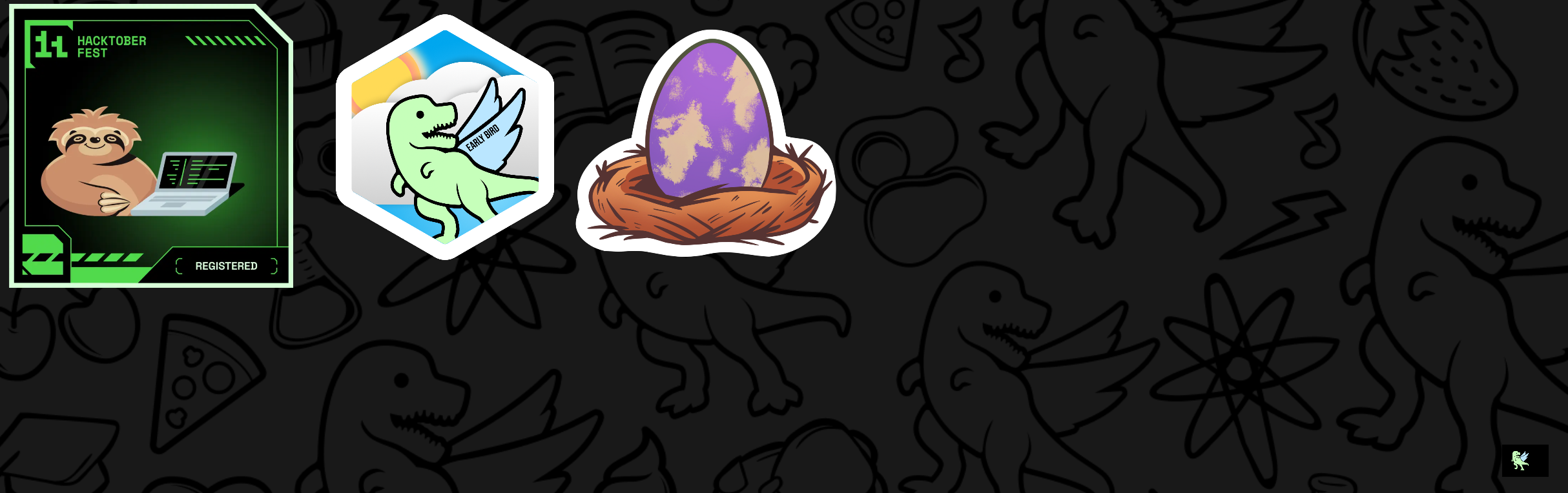 An image of @pinky057's Holopin badges, which is a link to view their full Holopin profile