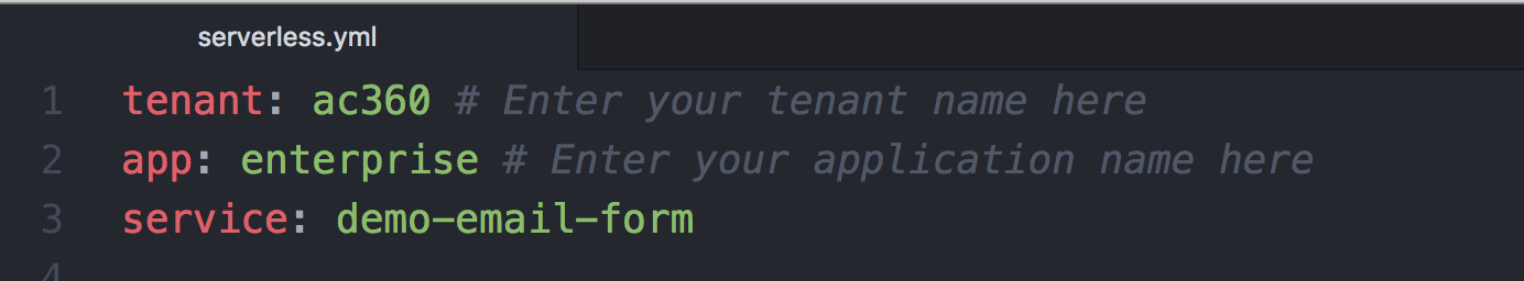 App and Tenant