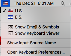 ES Keyboard Layout