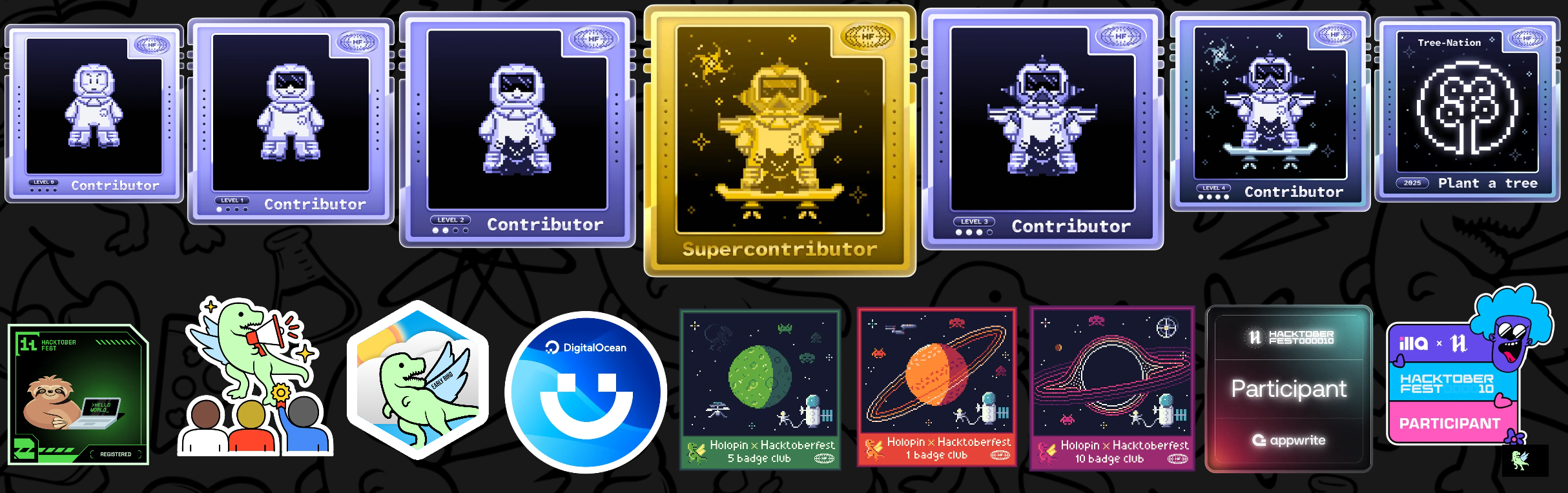 An image of @jayanagunaweera01's Holopin badges, which is a link to view their full Holopin profile