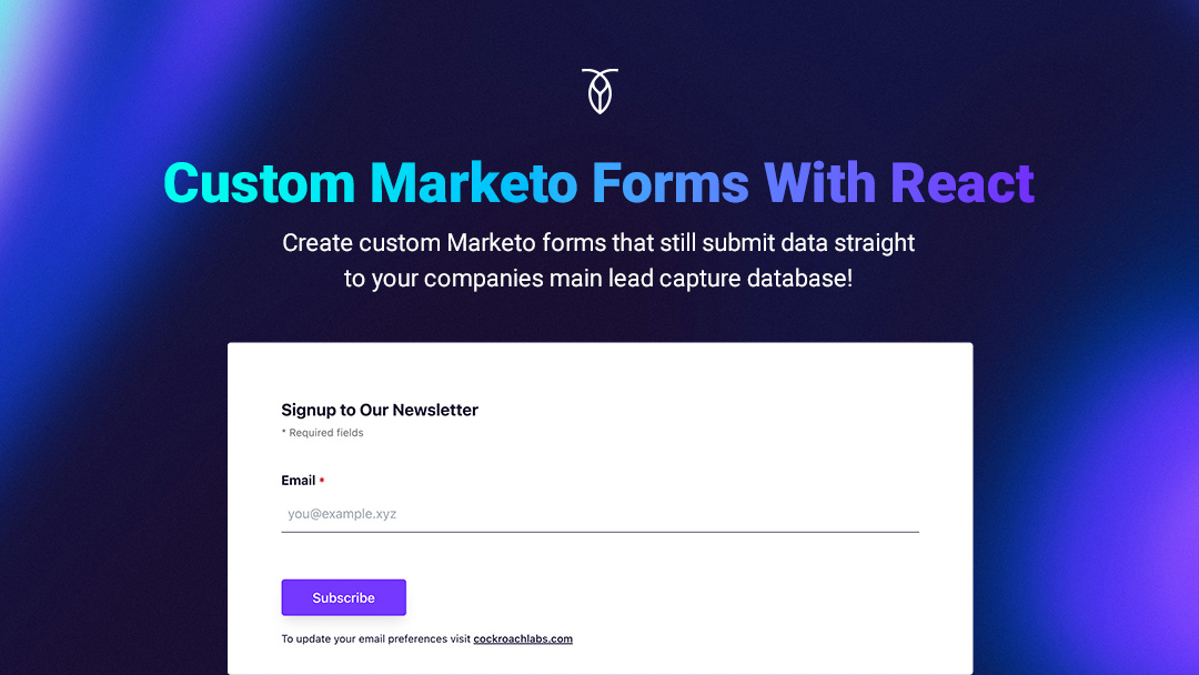 Custom Marketo Forms With React